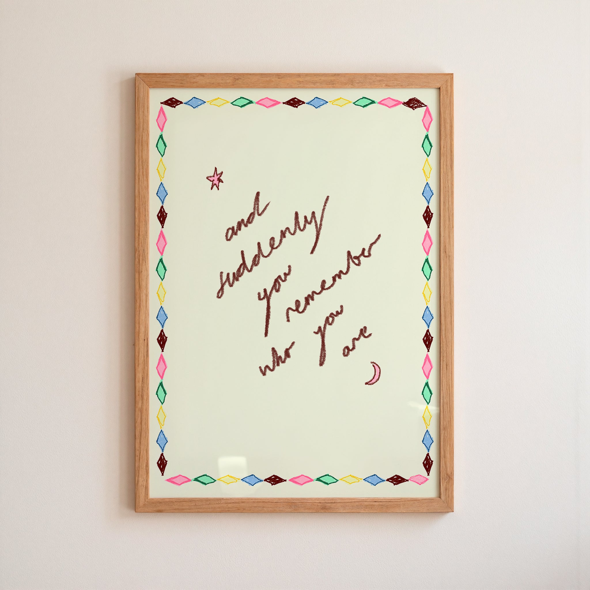 And Suddenly You Remember Who You Are Art Print