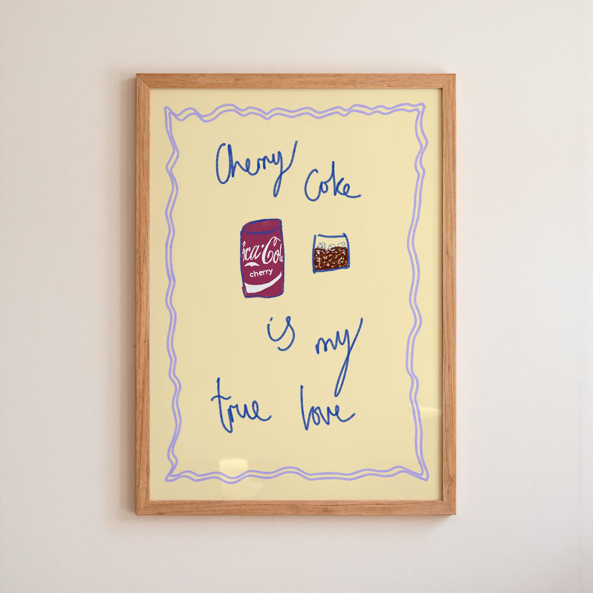 Cherry Coke is My True Love Art Print