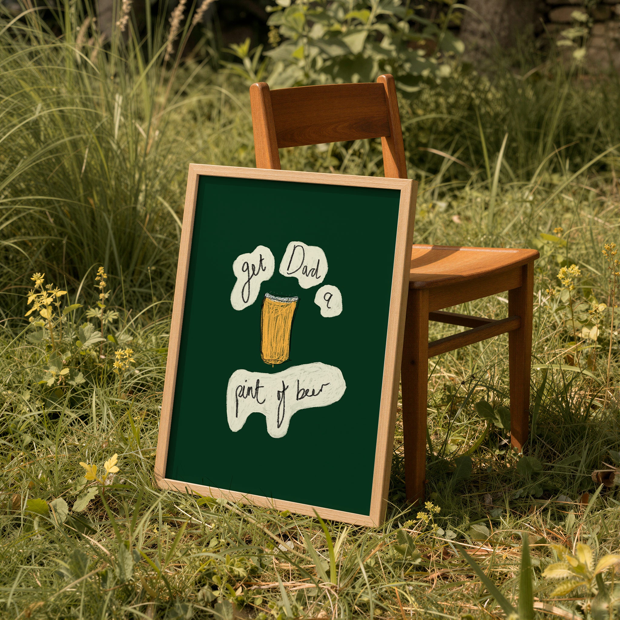 Get Dad A Pint of Beer Art Print