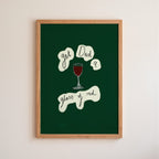 Get Dad A Glass of Red Art Print