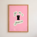 Get Me A Guinness Art Print - Dark Green