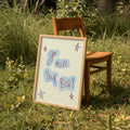 Go Move Your Body Art Print - Blue