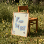 Go Move Your Body Art Print - Blue