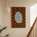 I Just Want To Dip My Toes in the Sea Art Print - Brown and Blue