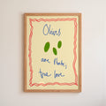 Olives are My True Love Art Print - Red