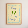 Olives are My True Love Art Print - Blue